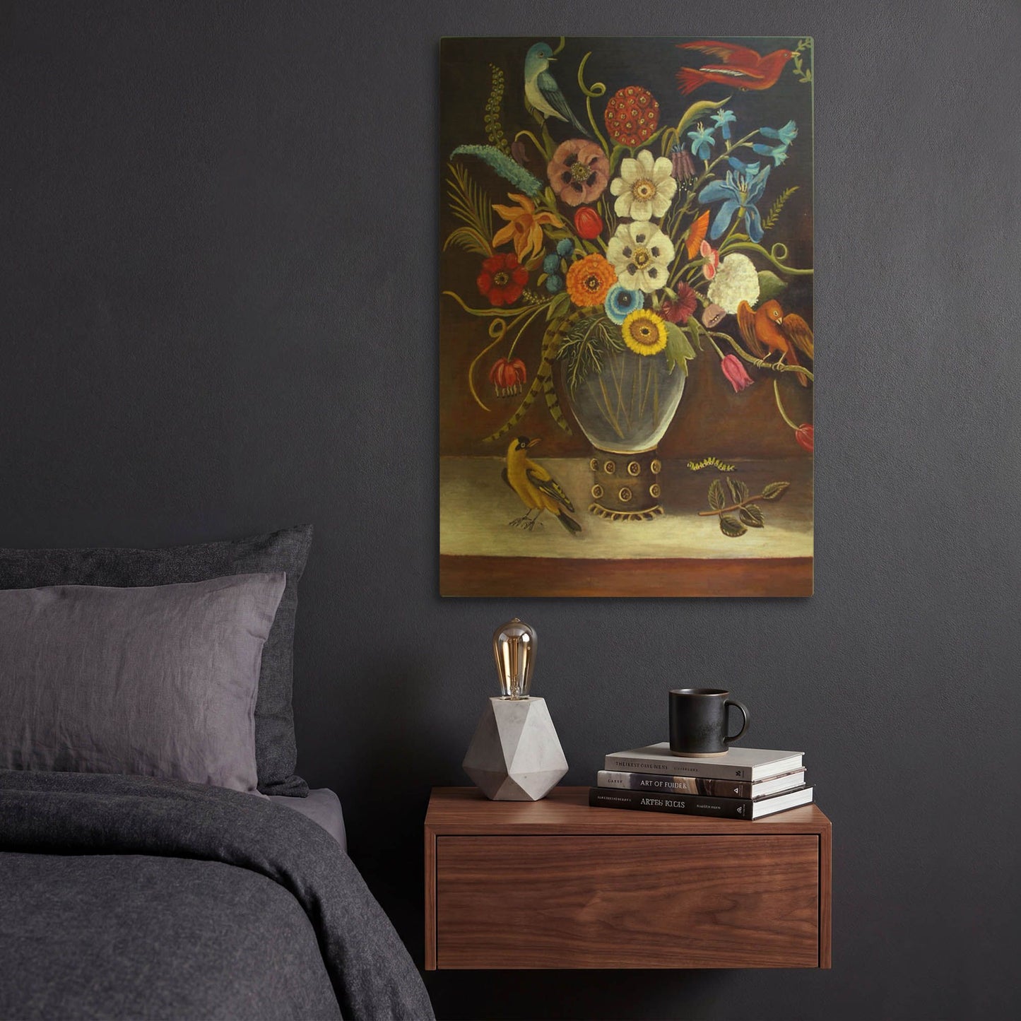 'Be Still Life' By Catherine A Nolin Gold Metal Wall Art