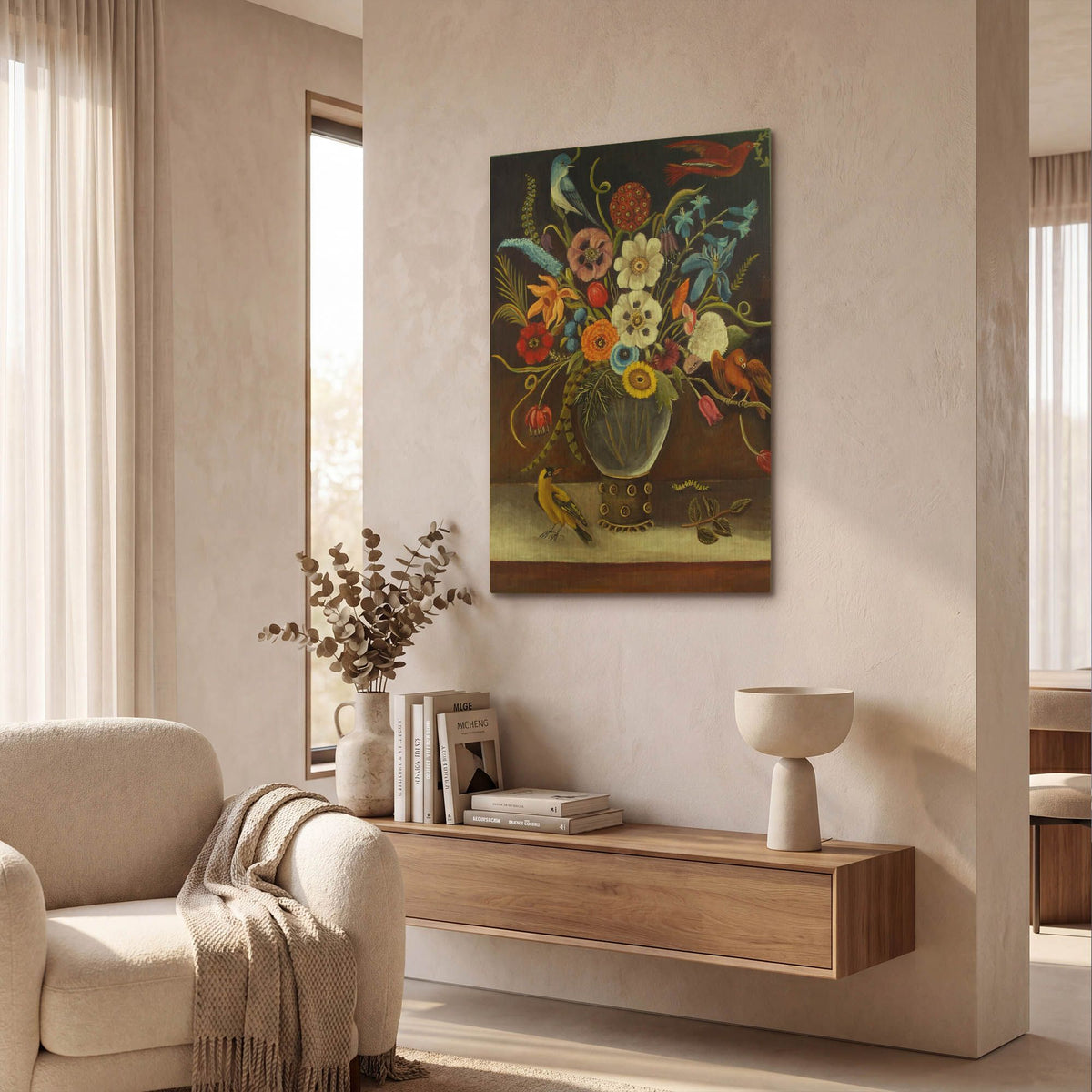 'Be Still Life' By Catherine A Nolin Gold Metal Wall Art