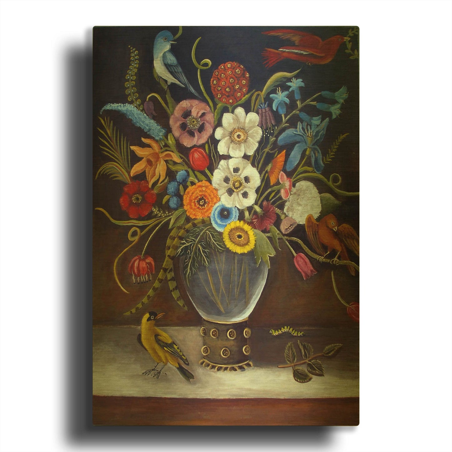 'Be Still Life' By Catherine A Nolin Gold Metal Wall Art