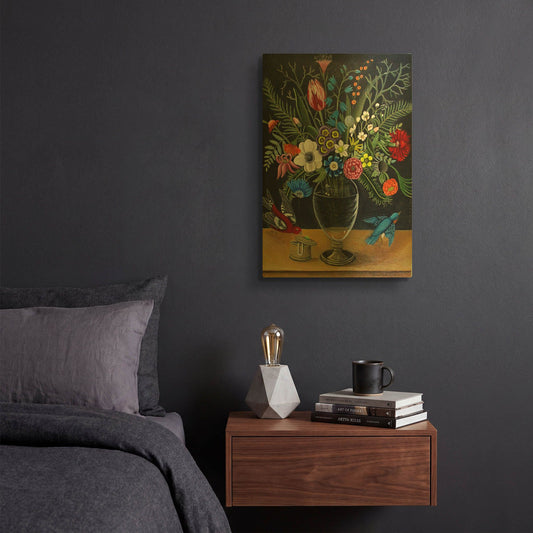 'Best Vase' By Catherine A Nolin Gold Metal Wall Art