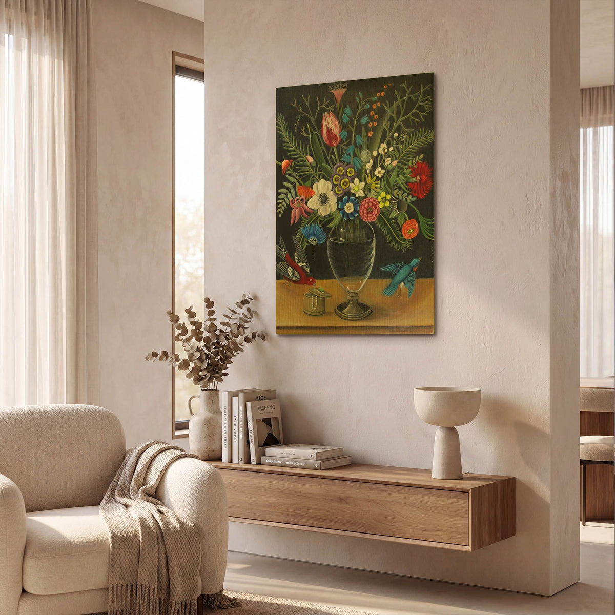'Best Vase' By Catherine A Nolin Gold Metal Wall Art