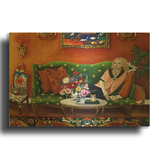 'Consider The Flowers Good' By Catherine A Nolin Gold Metal Wall Art