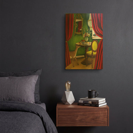 'Deer' By Catherine A Nolin Gold Metal Wall Art