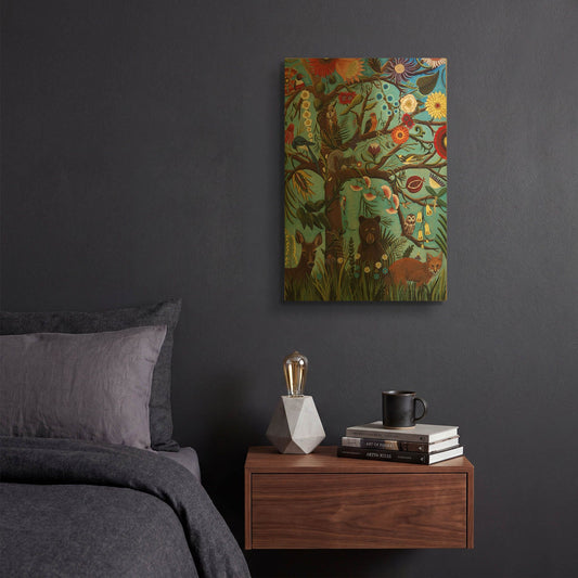 'Tree of Life' By Catherine A Nolin Gold Metal Wall Art