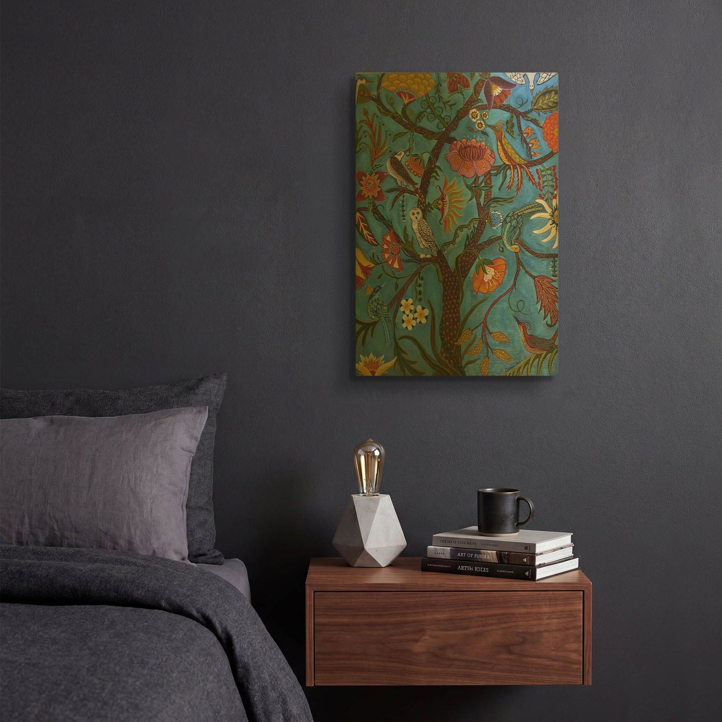 'Living Tree' By Catherine A Nolin Gold Metal Wall Art