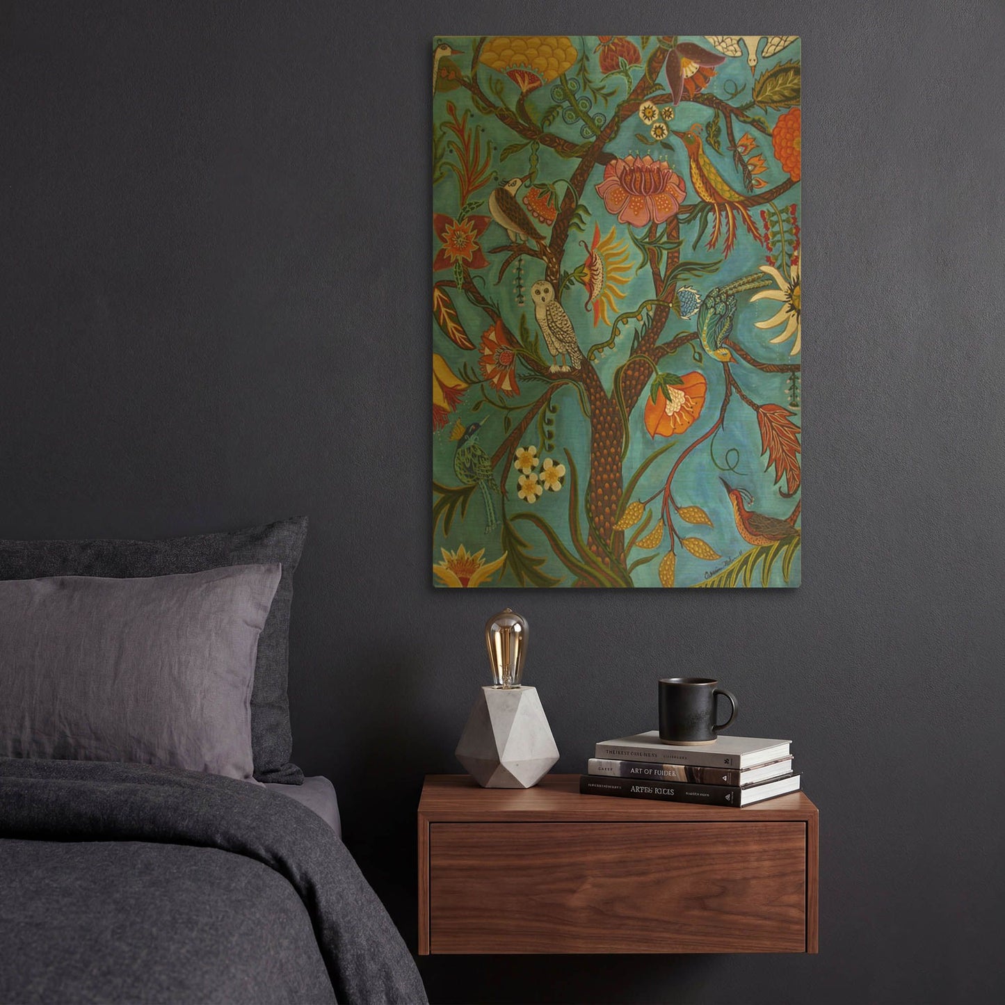 'Living Tree' By Catherine A Nolin Gold Metal Wall Art