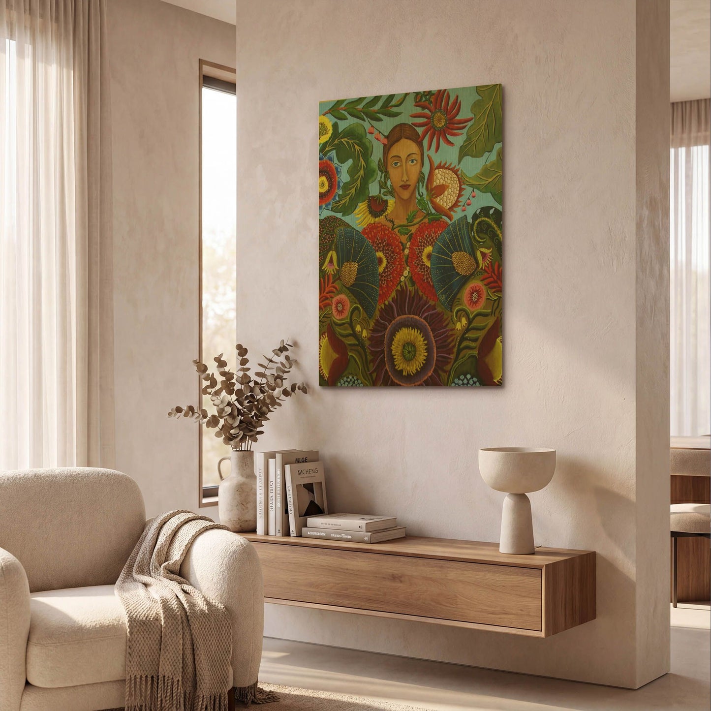 'Gaia' By Catherine A Nolin Gold Metal Wall Art