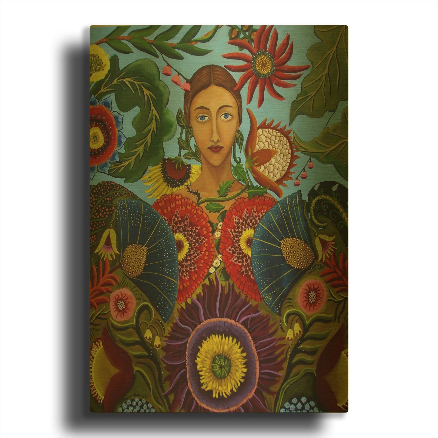 'Gaia' By Catherine A Nolin Gold Metal Wall Art