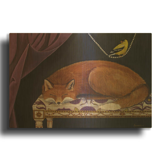 'Silent Observation' By Catherine A Nolin Gold Metal Wall Art