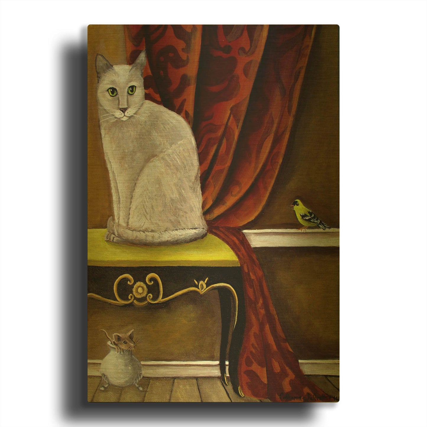 'Three Amigos' By Catherine A Nolin Gold Metal Wall Art