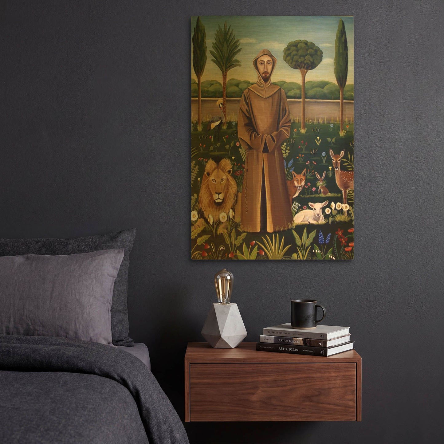'Francis 3' By Catherine A Nolin Gold Metal Wall Art