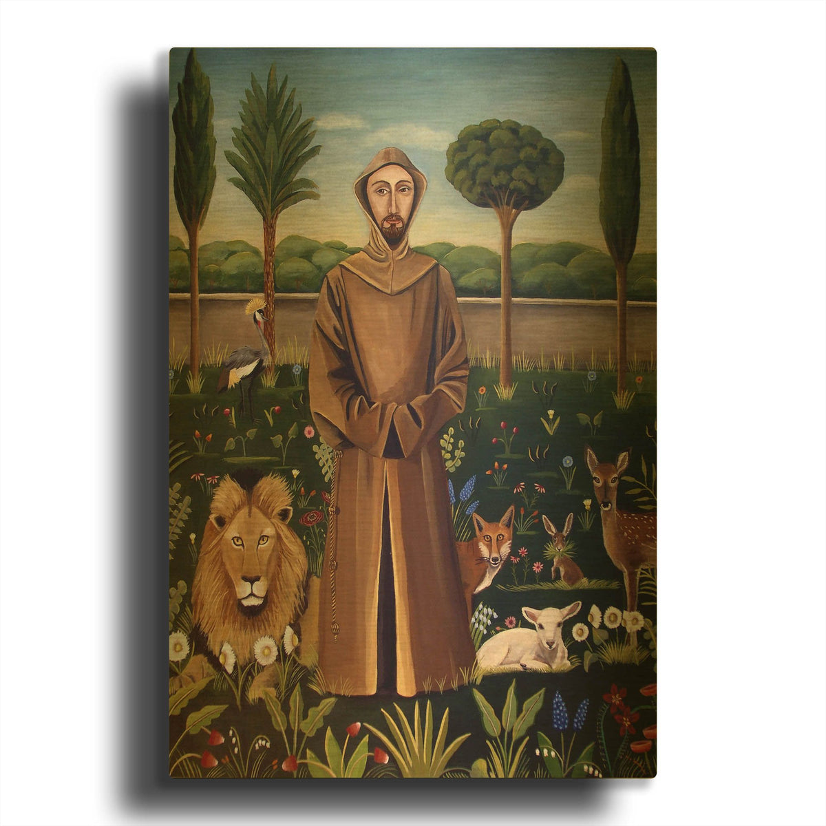 'Francis 3' By Catherine A Nolin Gold Metal Wall Art