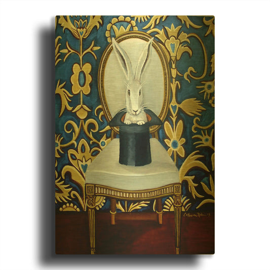 'Magic Hat' By Catherine A Nolin Gold Metal Wall Art