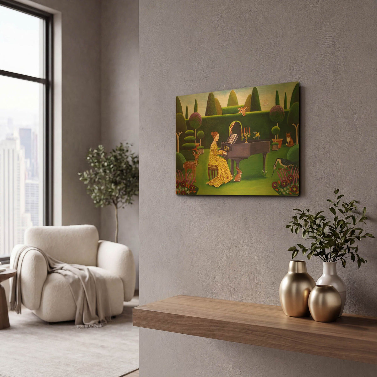 'Summer Sonata' By Catherine A Nolin Gold Metal Wall Art