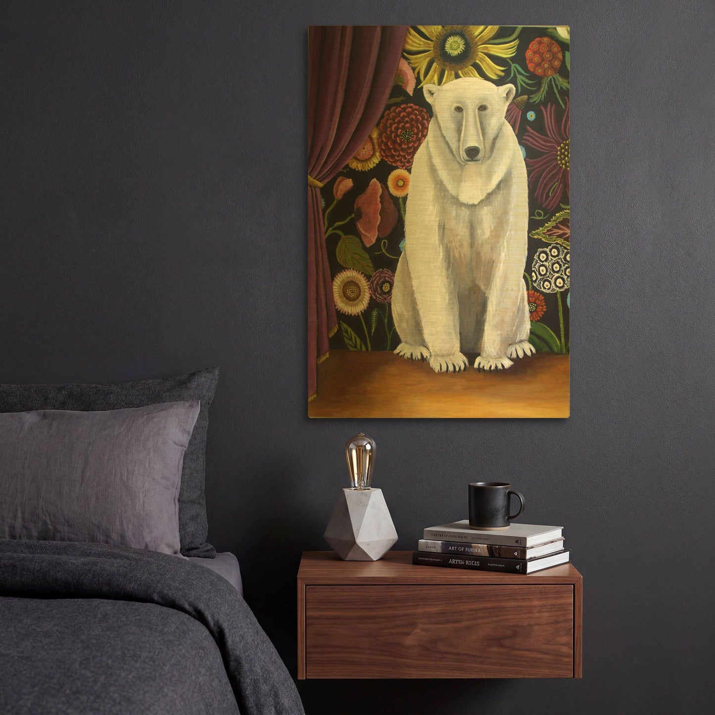 'Curtain Call' By Catherine A Nolin Gold Metal Wall Art