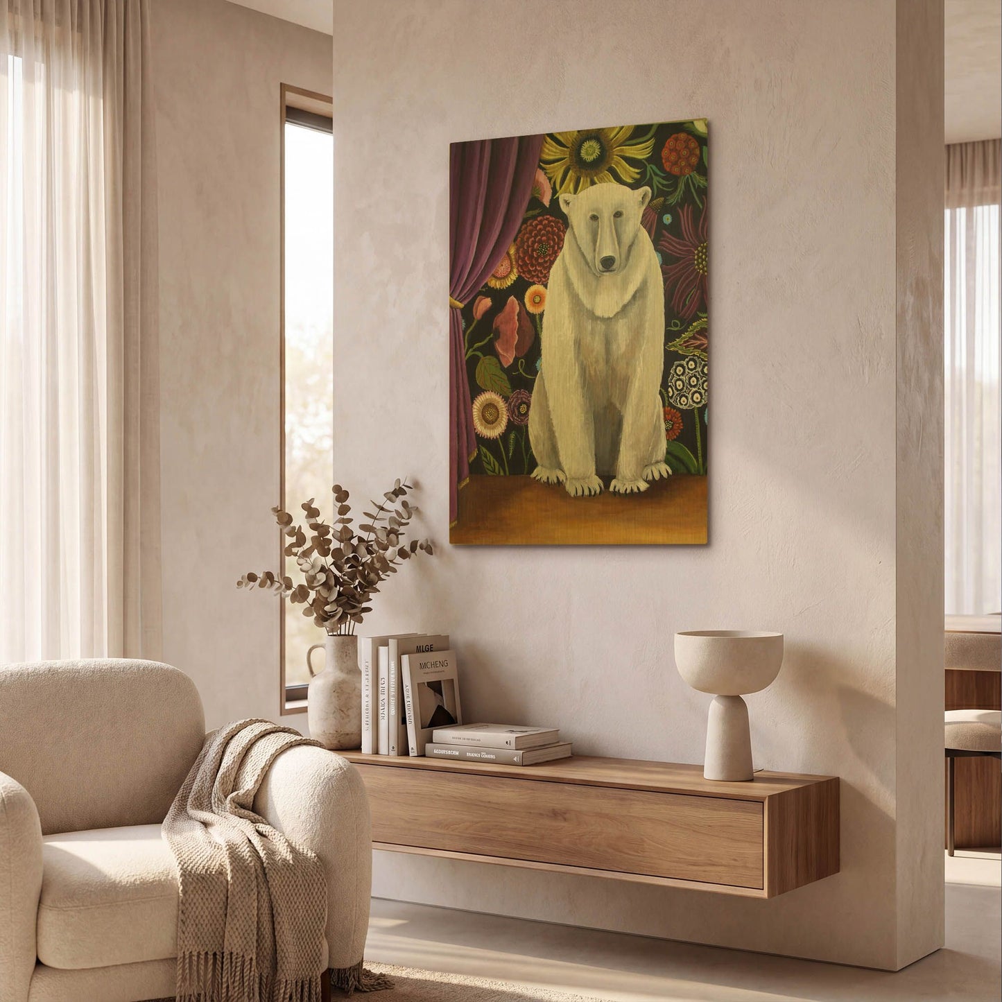 'Curtain Call' By Catherine A Nolin Gold Metal Wall Art