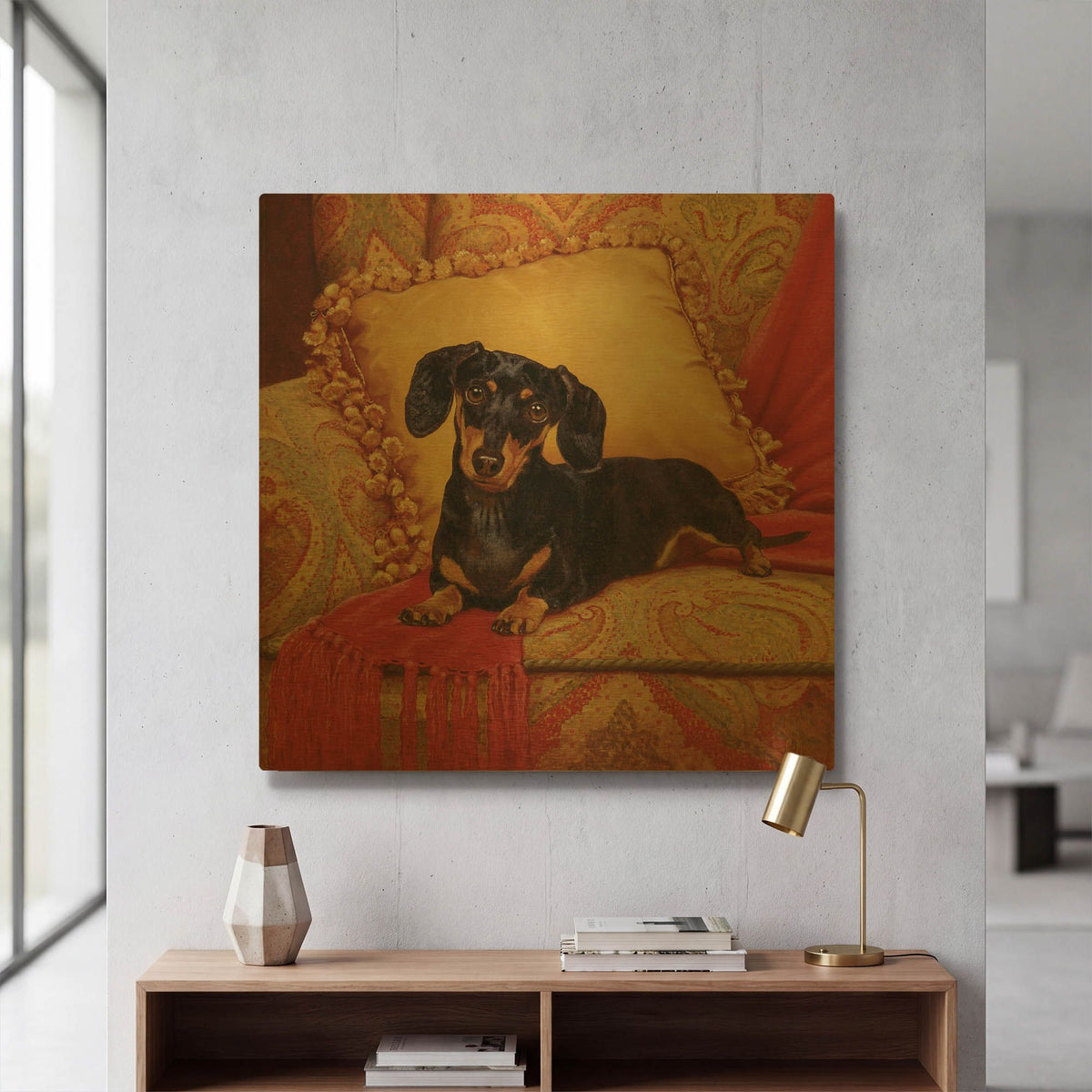 'Comfy' By Christopher Nick Gold Metal Wall Art