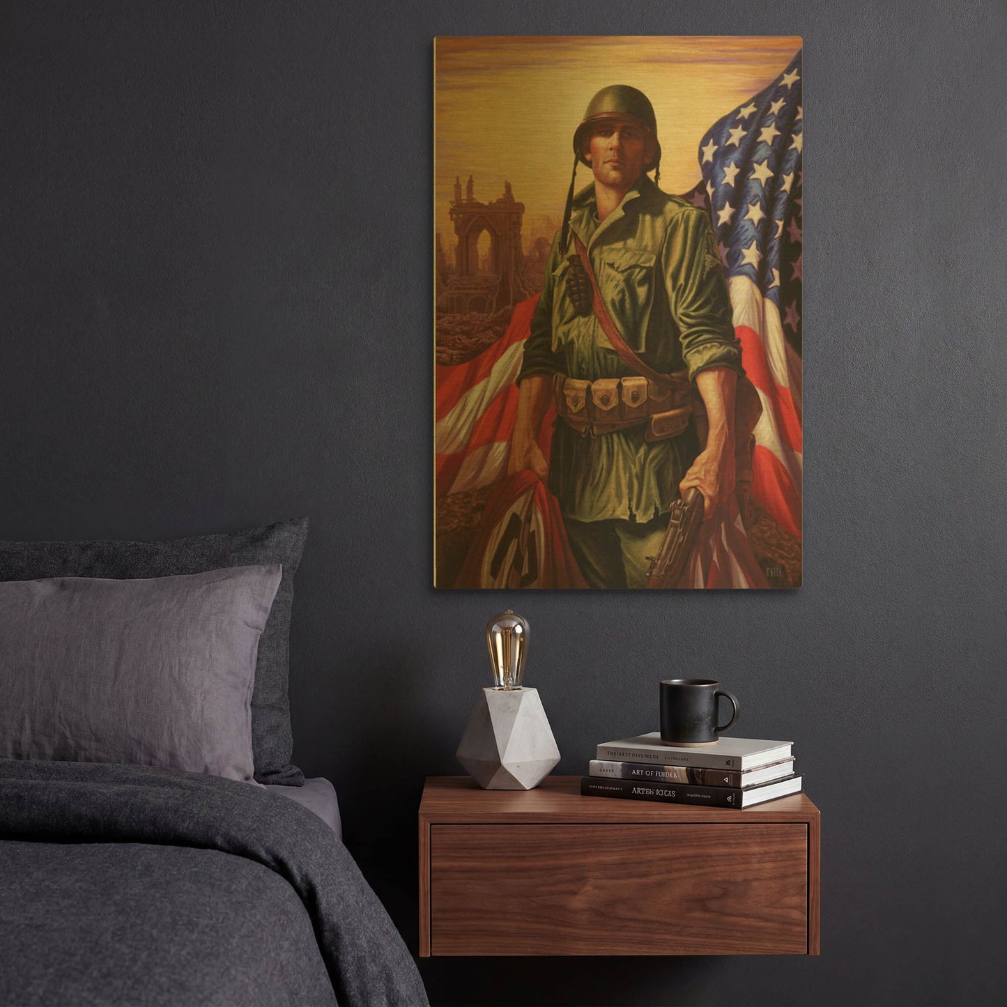 'Liberty' By Christopher Nick Gold Metal Wall Art