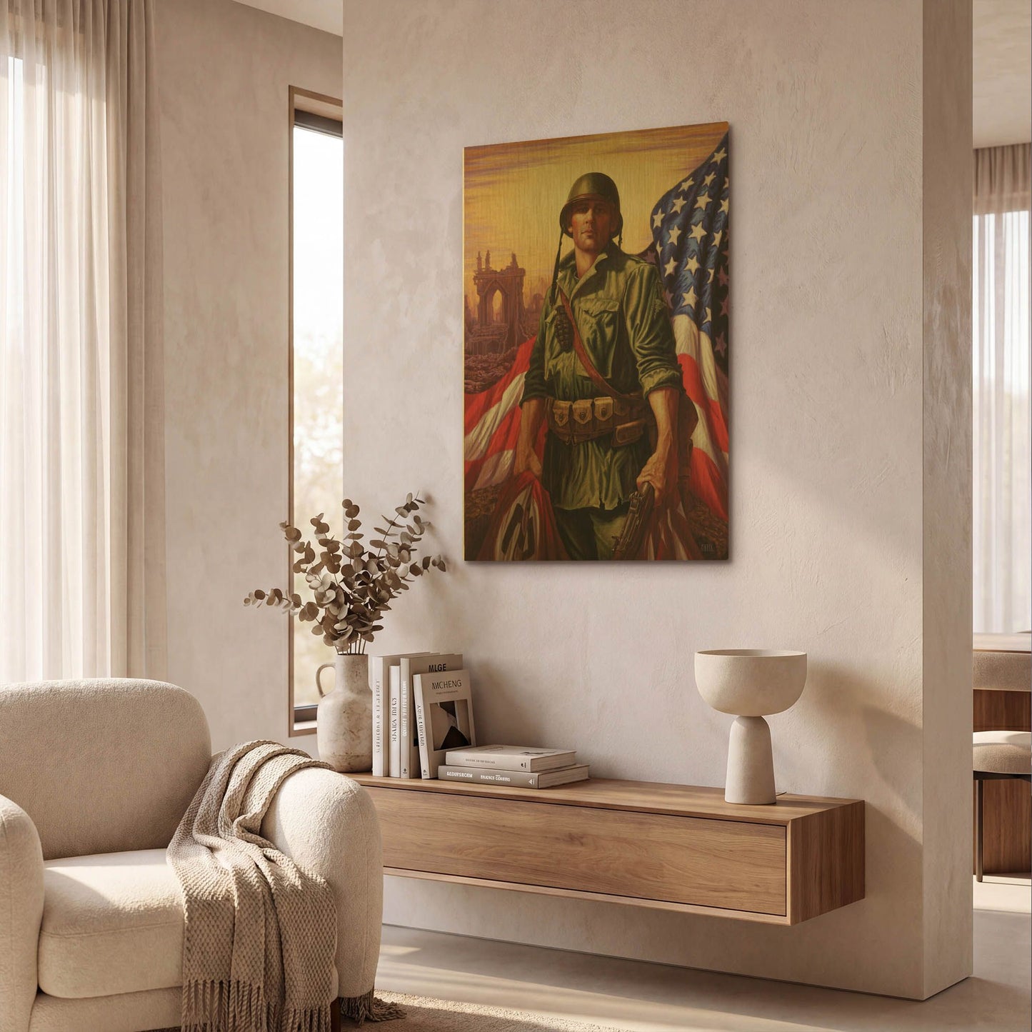 'Liberty' By Christopher Nick Gold Metal Wall Art