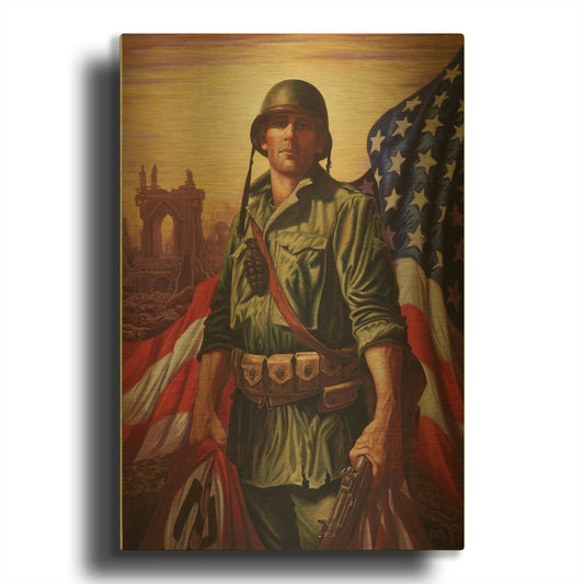 'Liberty' By Christopher Nick Gold Metal Wall Art