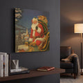 'Roof Top Santa' By Christopher Nick Gold Metal Wall Art