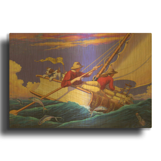 'Set Sail' By Christopher Nick Gold Metal Wall Art