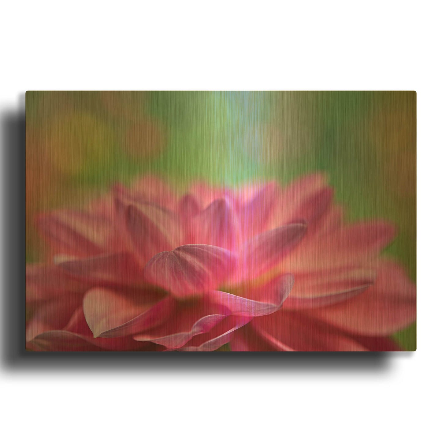 'Dahlia Petals' By Cora Niele Gold Metal Wall Art