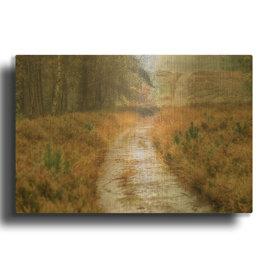 'Path' By Cora Niele Gold Metal Wall Art