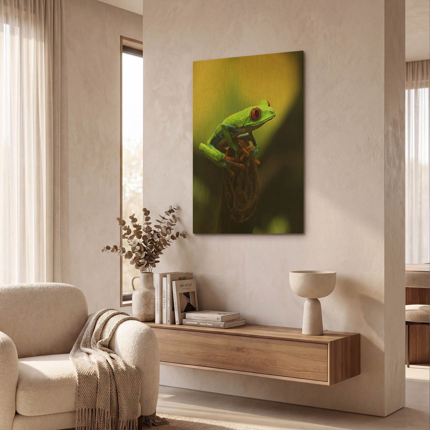 'Tree Frog' By Dana Brett Munach Gold Metal Wall Art