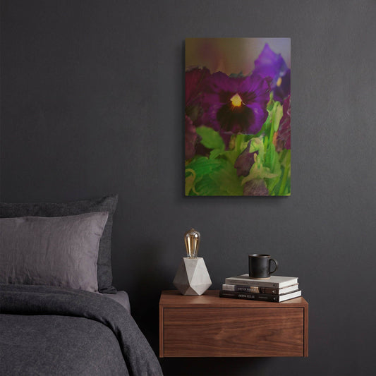 'African Pan Orchid' By Dana Brett Munach Gold Metal Wall Art