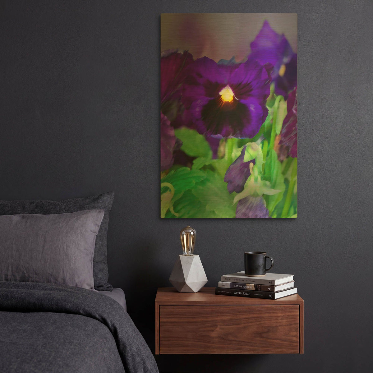 'African Pan Orchid' By Dana Brett Munach Gold Metal Wall Art