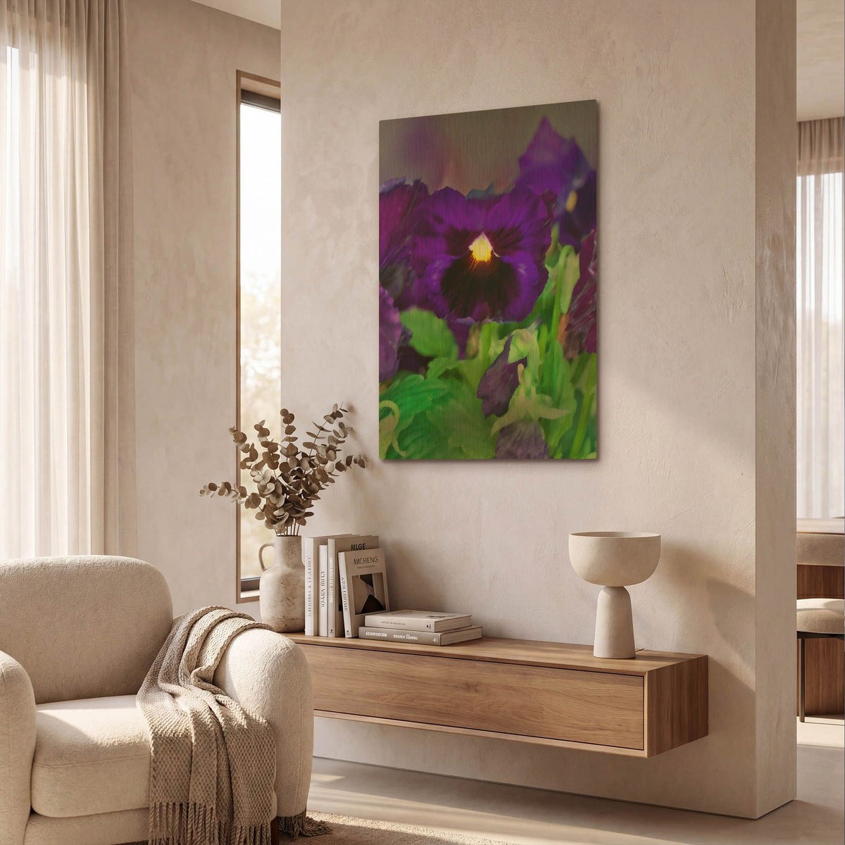 'African Pan Orchid' By Dana Brett Munach Gold Metal Wall Art