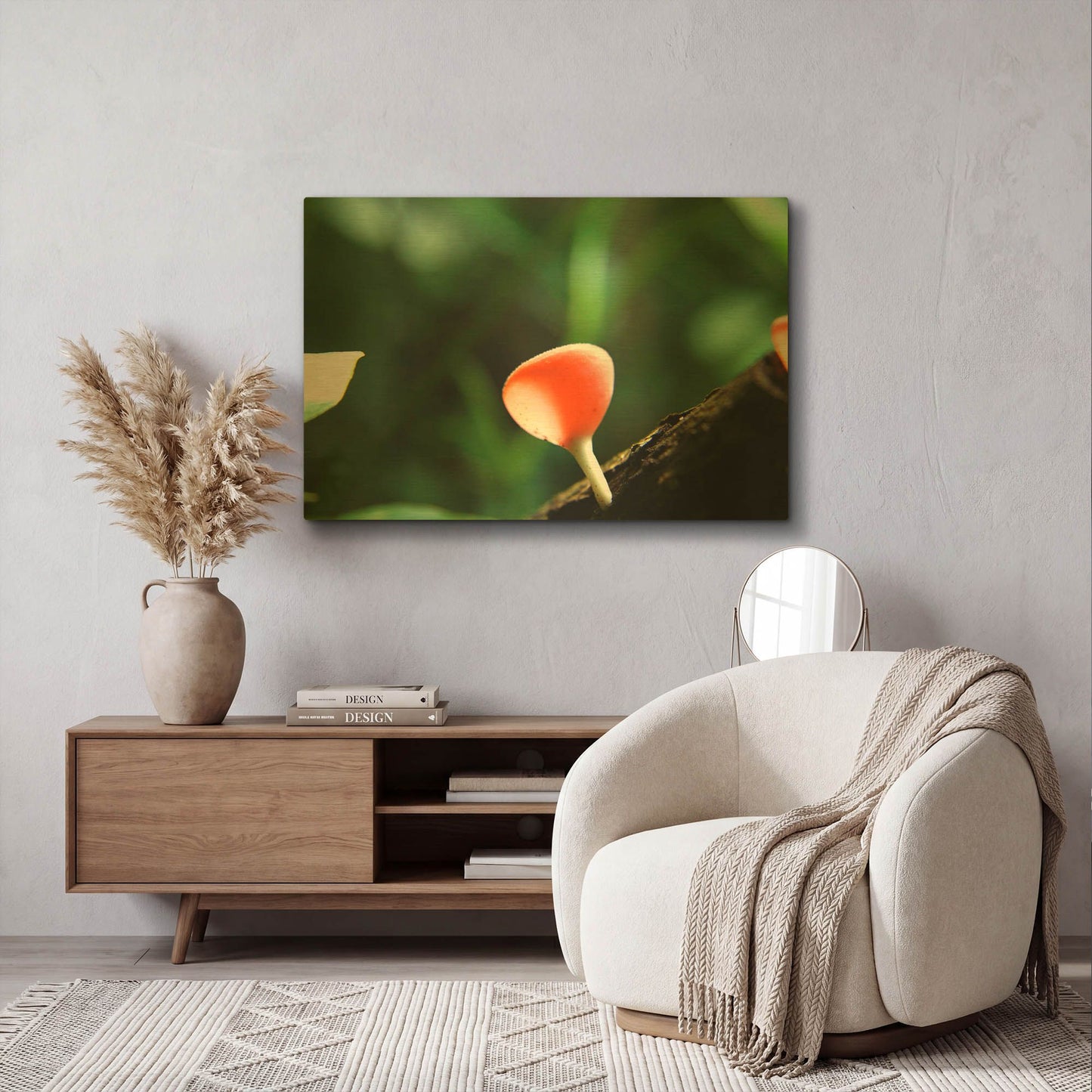 'Fungus 2' By Dana Brett Munach Gold Metal Wall Art