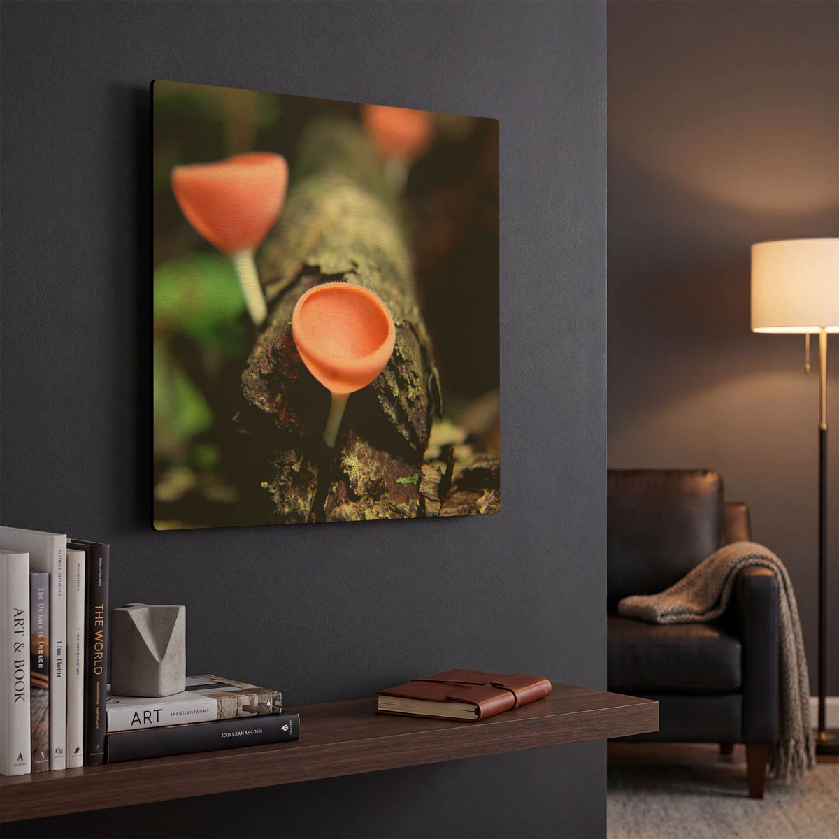 'Fungus' By Dana Brett Munach Gold Metal Wall Art