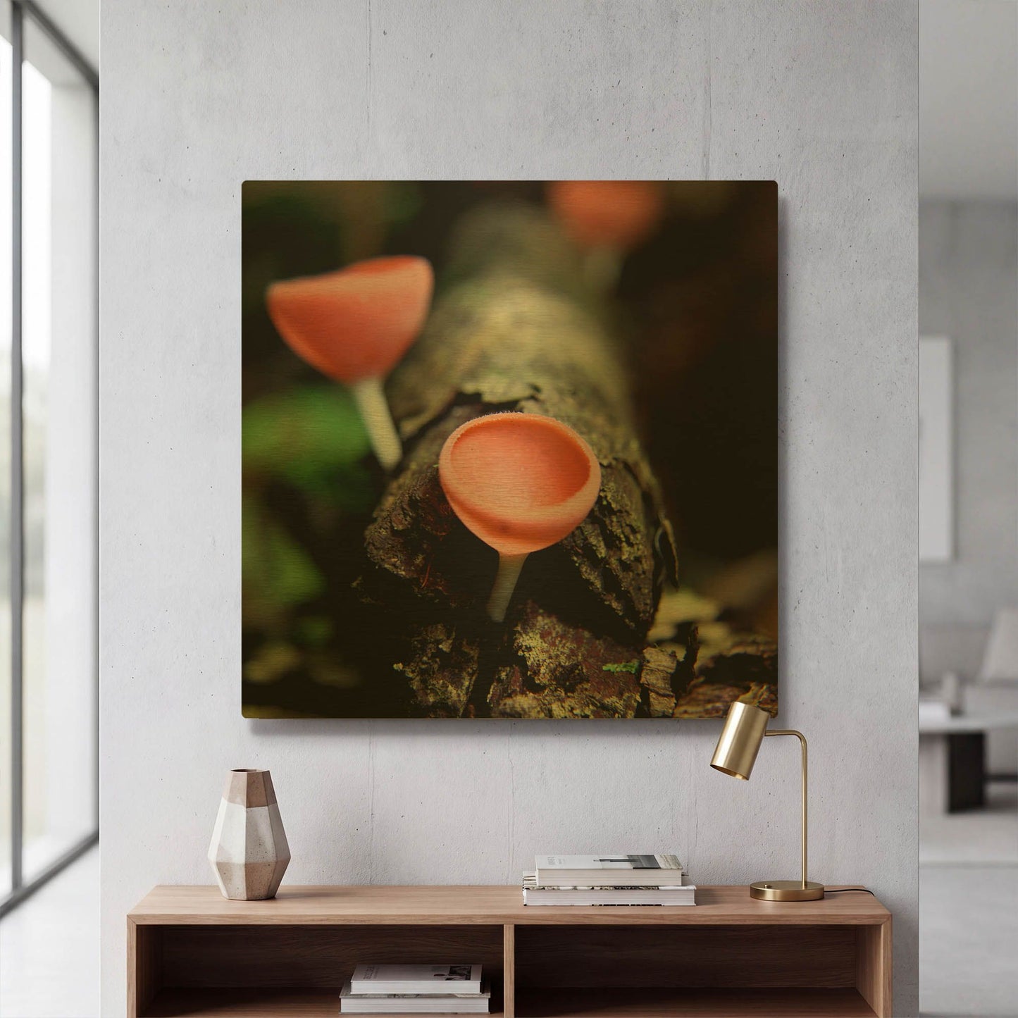 'Fungus' By Dana Brett Munach Gold Metal Wall Art