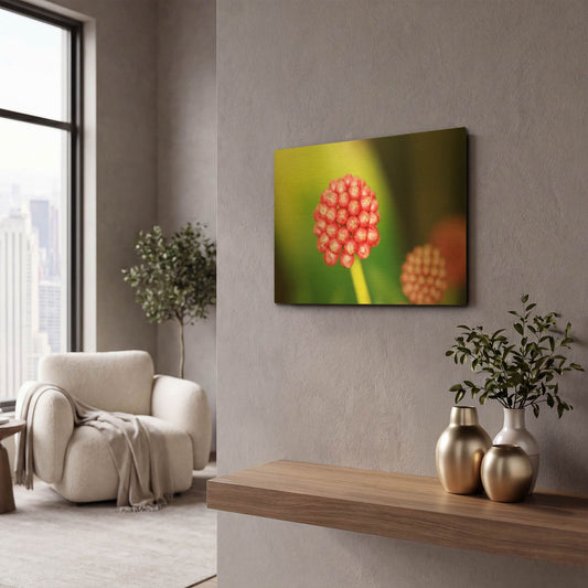 'Pod' By Dana Brett Munach Gold Metal Wall Art