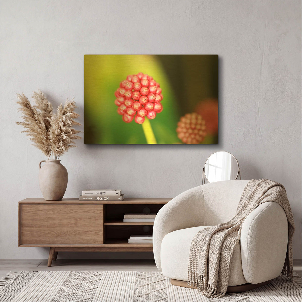 'Pod' By Dana Brett Munach Gold Metal Wall Art