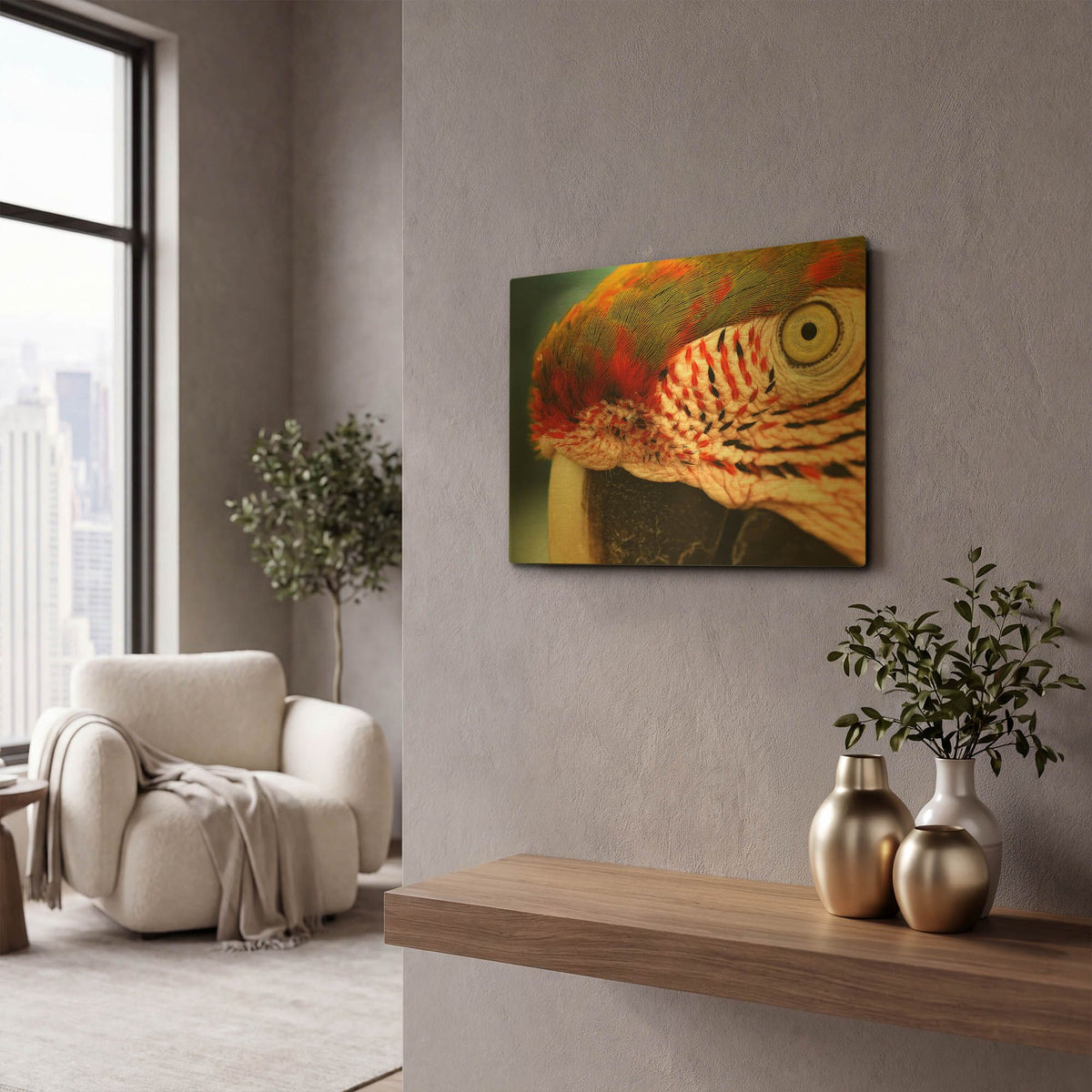 'Polly' By Dana Brett Munach Gold Metal Wall Art