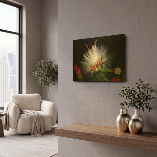 'Snow Flower' By Dana Brett Munach Gold Metal Wall Art