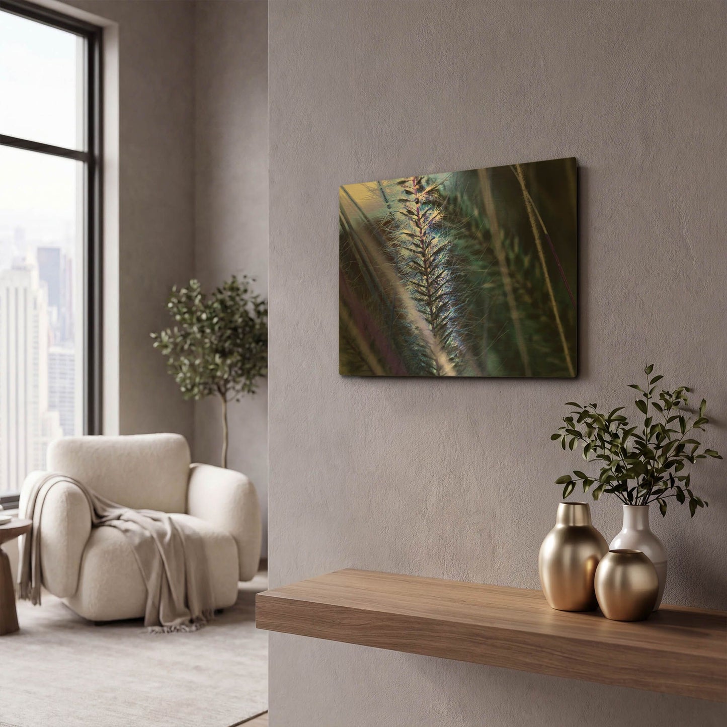 'Willow' By Dana Brett Munach Gold Metal Wall Art