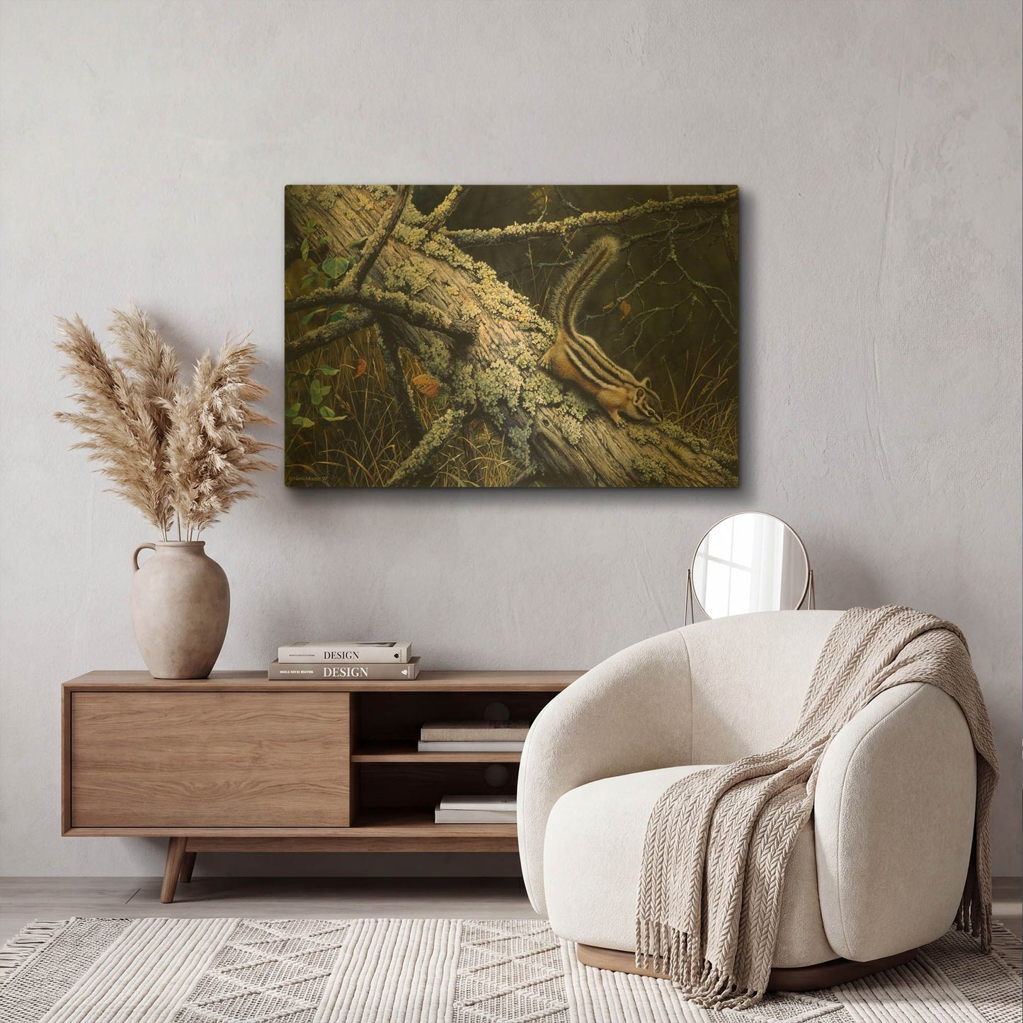 'Eastern Chipmunk' By Harro Maass Gold Metal Wall Art