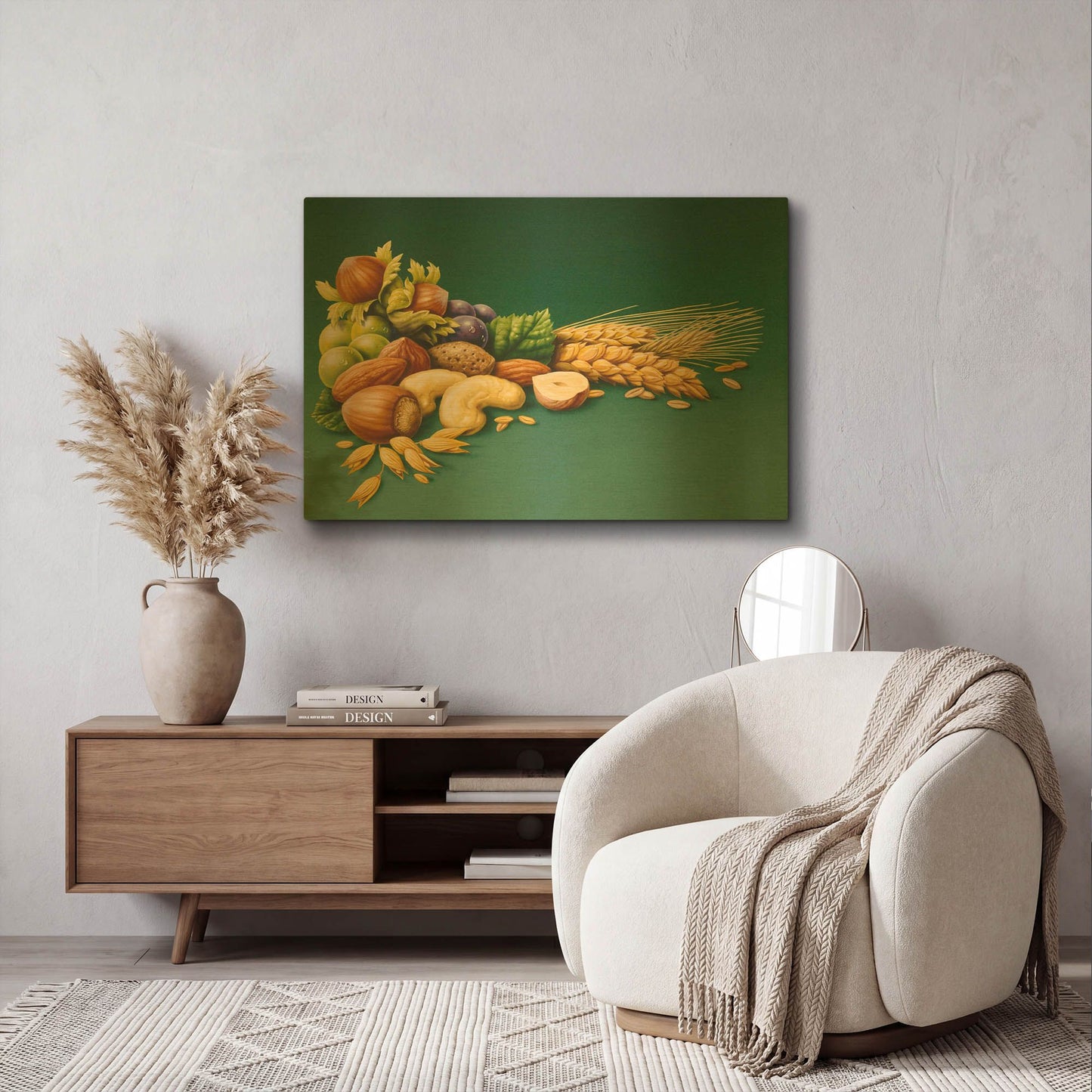 'Nuts' By Harro Maass Gold Metal Wall Art