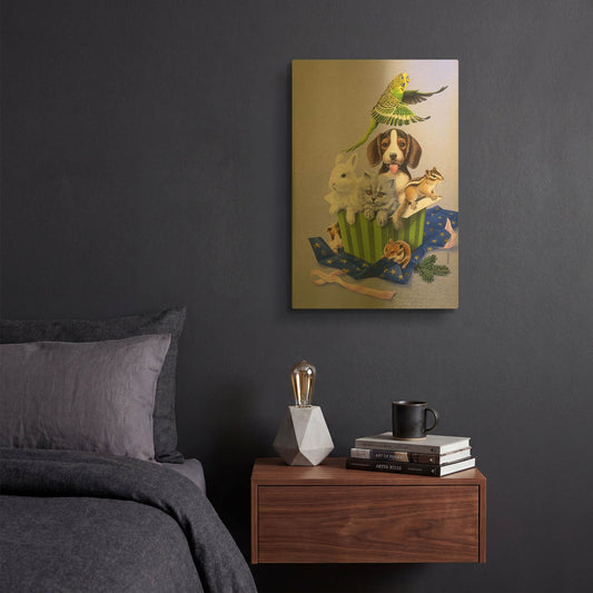 'Pets' By Harro Maass Gold Metal Wall Art