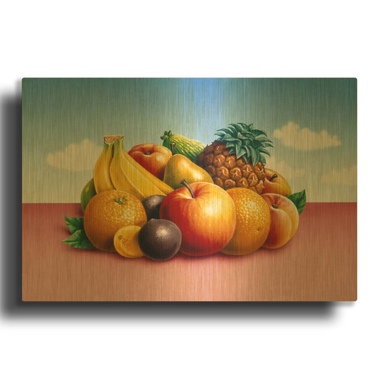 'Fruit 2' By Harro Maass Gold Metal Wall Art