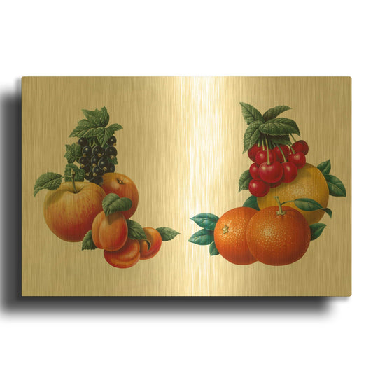 'Fruit 3' By Harro Maass Gold Metal Wall Art