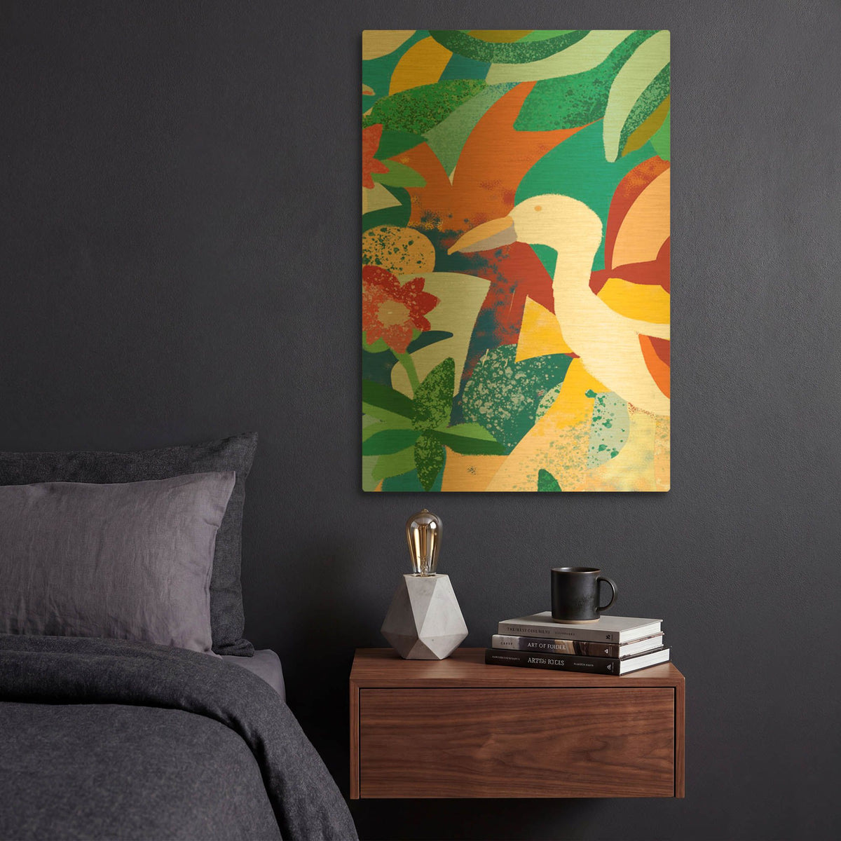 'Sea Bird' By Holly McGee Gold Metal Wall Art