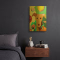 'Terrier With Flower' By Holly McGee Gold Metal Wall Art