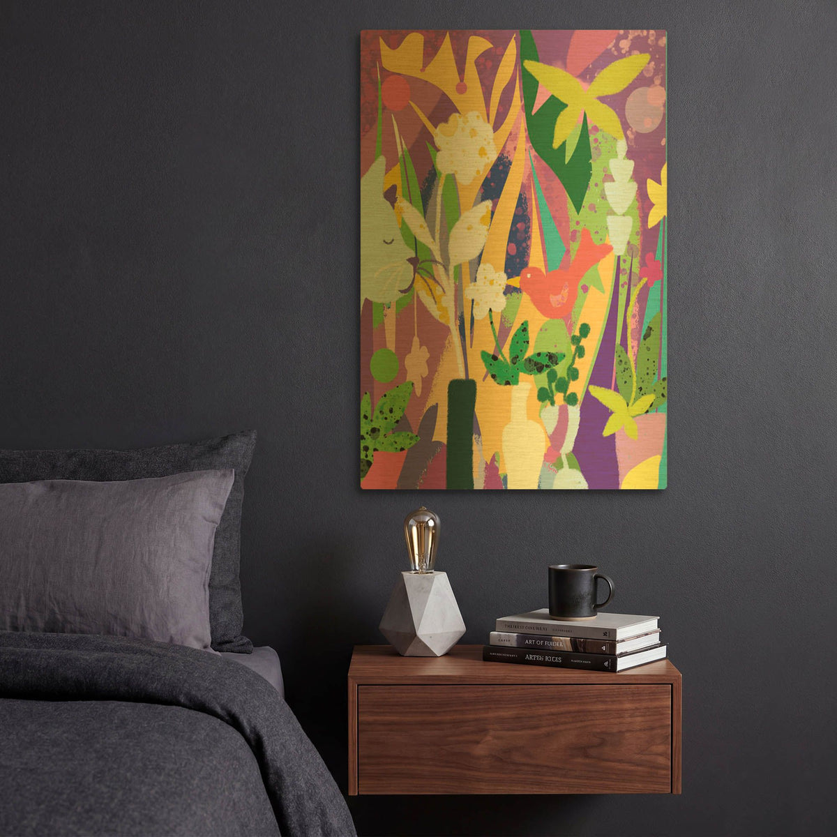 'New Friends' By Holly McGee Gold Metal Wall Art