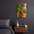 'Yellow Caterpillar' By Holly McGee Gold Metal Wall Art