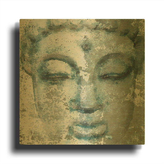 'Buddha, Inner Peace 3' By Irena Orlov Gold Metal Wall Art